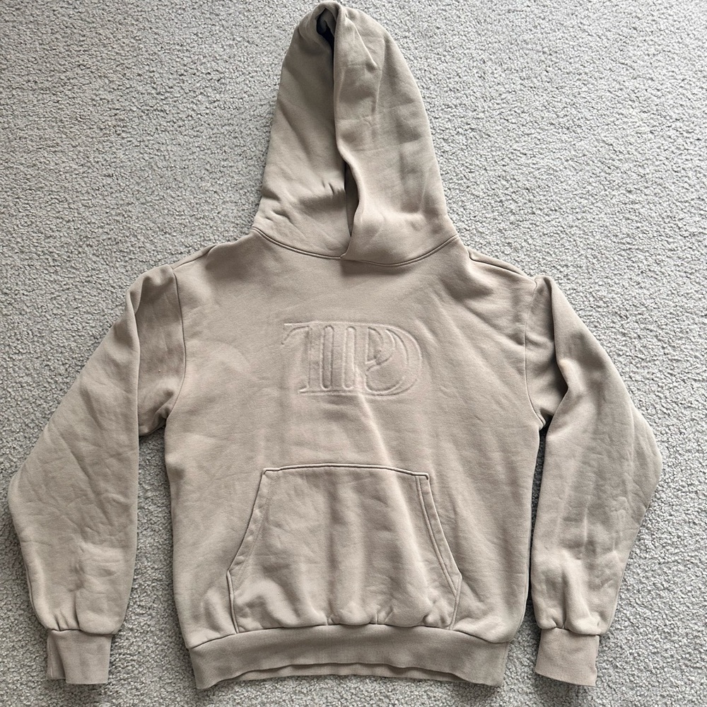 Taylor Swift Tortured Poets Department Hoodie - Beige M